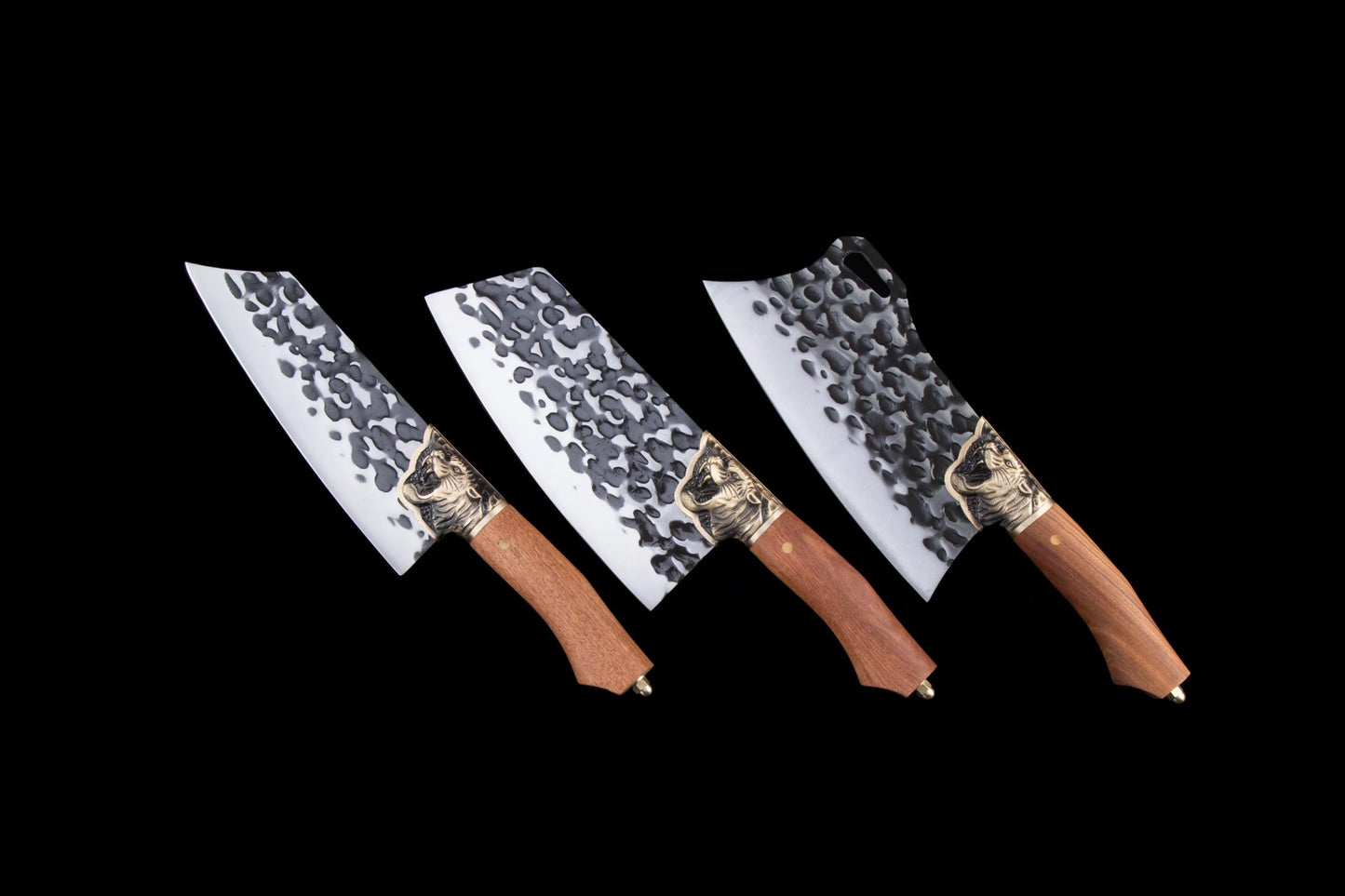 Tiger head three-piece kitchen knife set