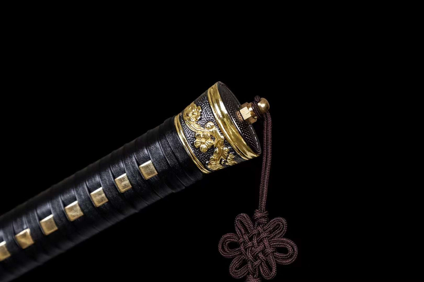 Embroidered spring knife