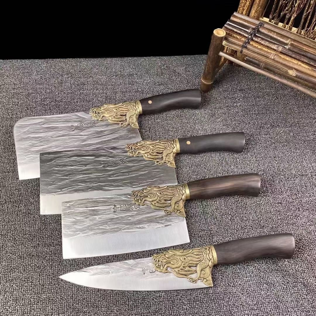 Four pieces of Dragon Teeth Set Knife