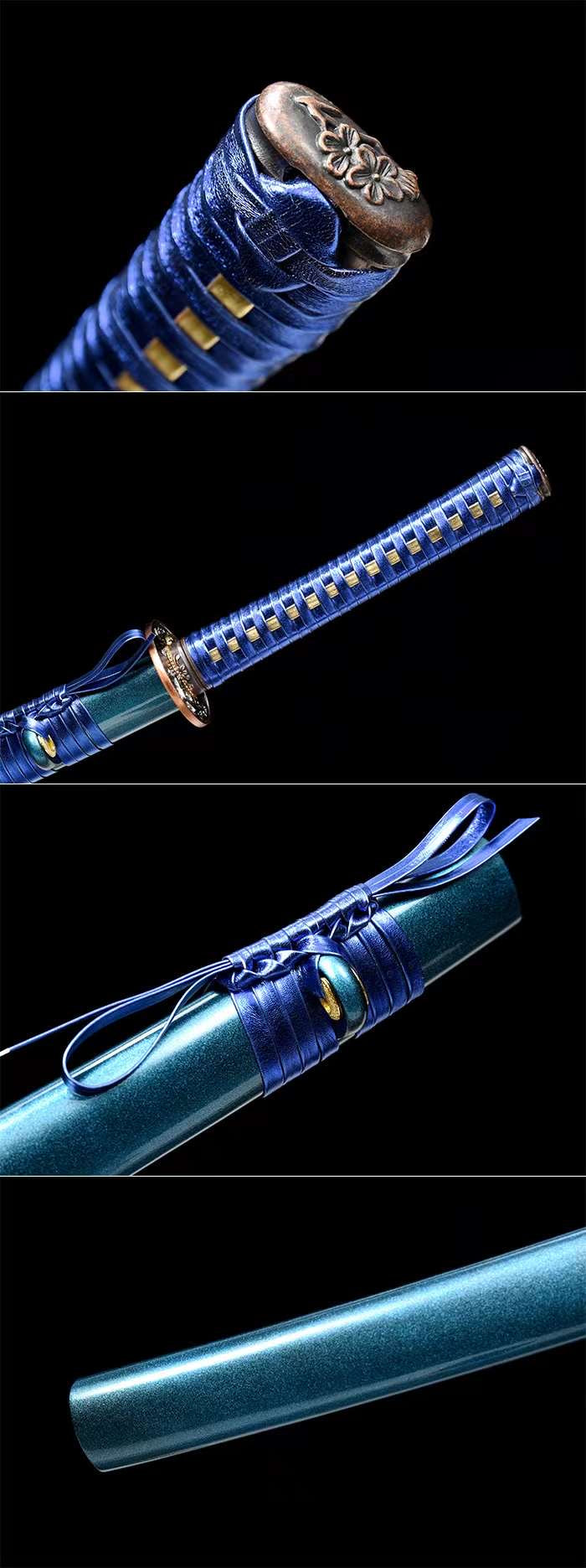Handwork katana Blue soul(蓝魂)