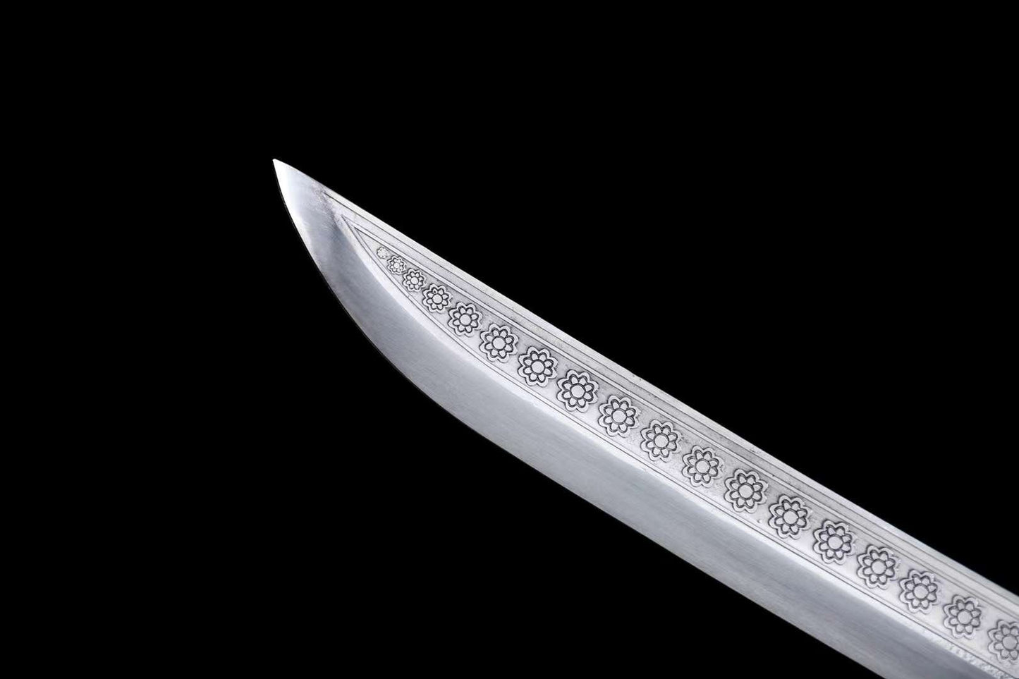 Embroidered spring knife