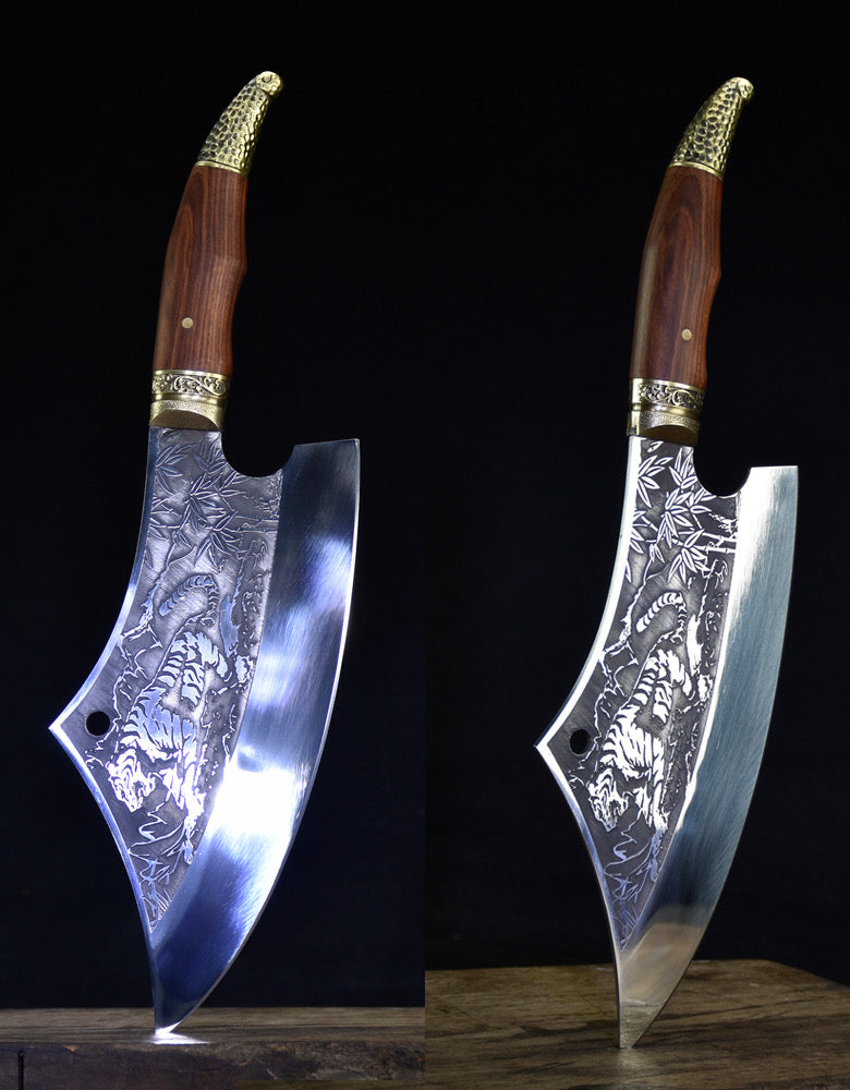 White tiger kitchen knife