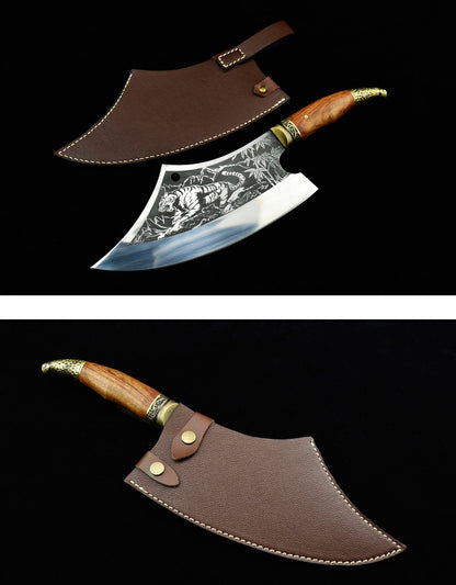 White tiger kitchen knife