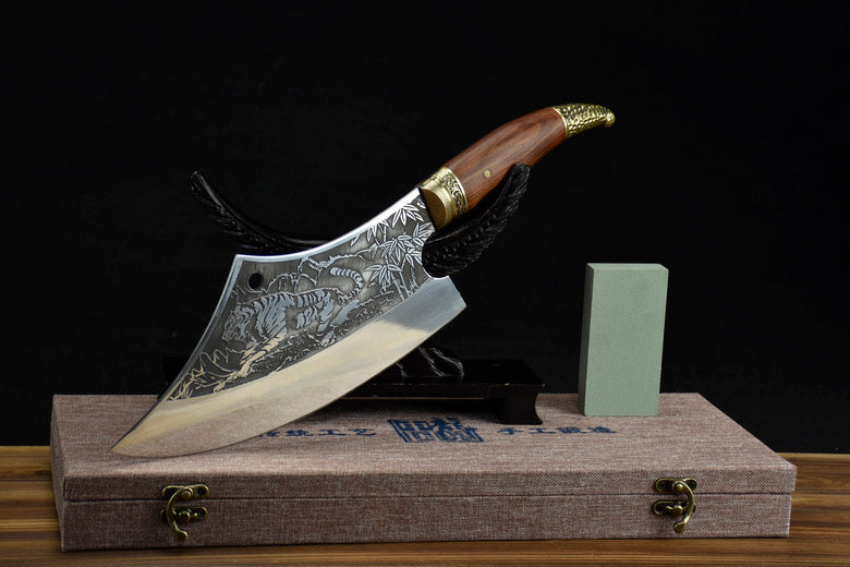 White tiger kitchen knife