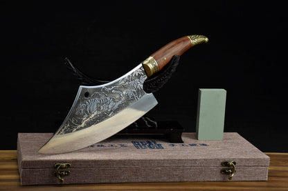 White tiger kitchen knife