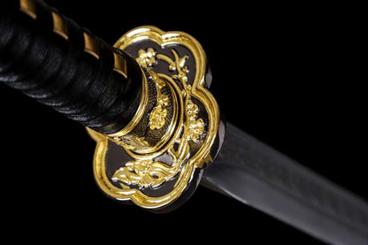 Embroidered spring knife
