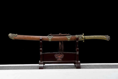 Royal Dragon Embroidery Spring Knife