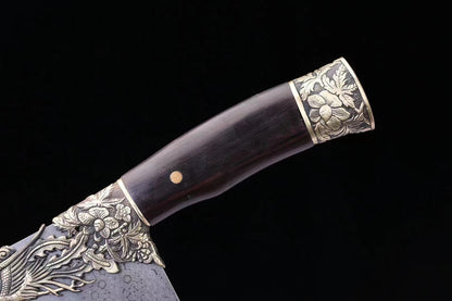 Phoenix Damascus kitchen knife.