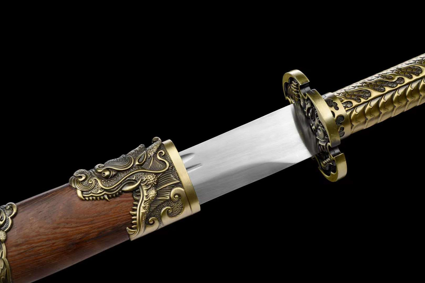 Royal Dragon Embroidery Spring Knife