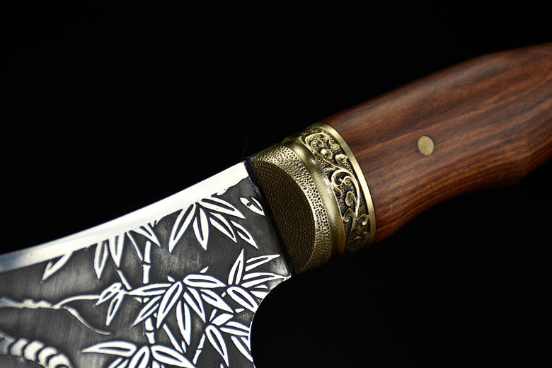 White tiger kitchen knife
