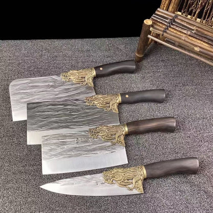 Four pieces of Dragon Teeth Set Knife