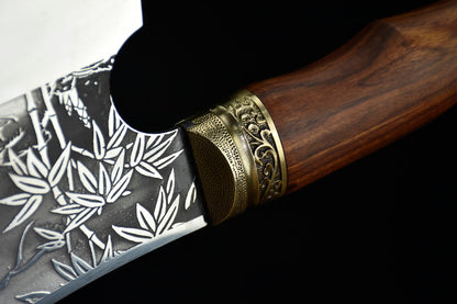 White tiger kitchen knife