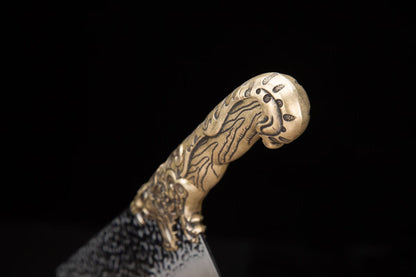 Leopard kitchen knife