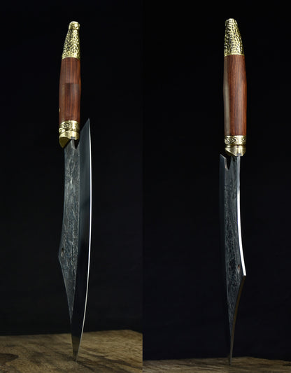 White tiger kitchen knife