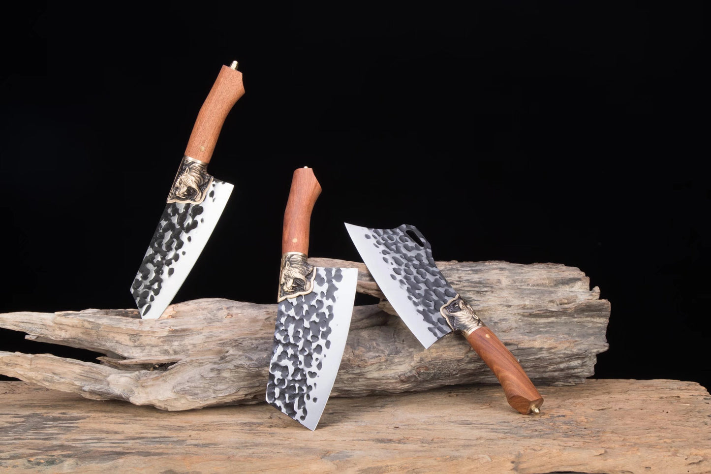 Tiger head three-piece kitchen knife set