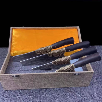 Four pieces of Dragon Teeth Set Knife