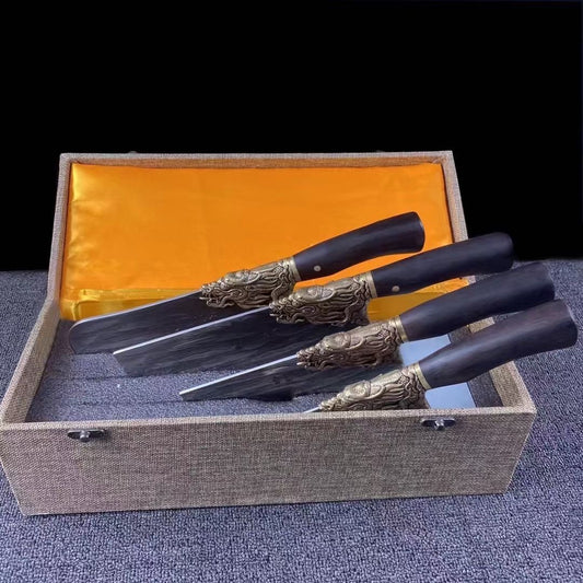 Four pieces of Dragon Teeth Set Knife