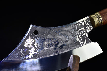 White tiger kitchen knife
