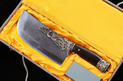 Phoenix Damascus kitchen knife.