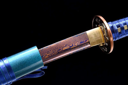 Handwork katana Blue soul（蓝魂）