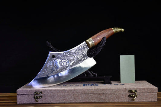 White tiger kitchen knife
