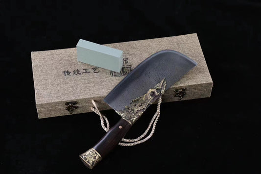 Phoenix Damascus kitchen knife.