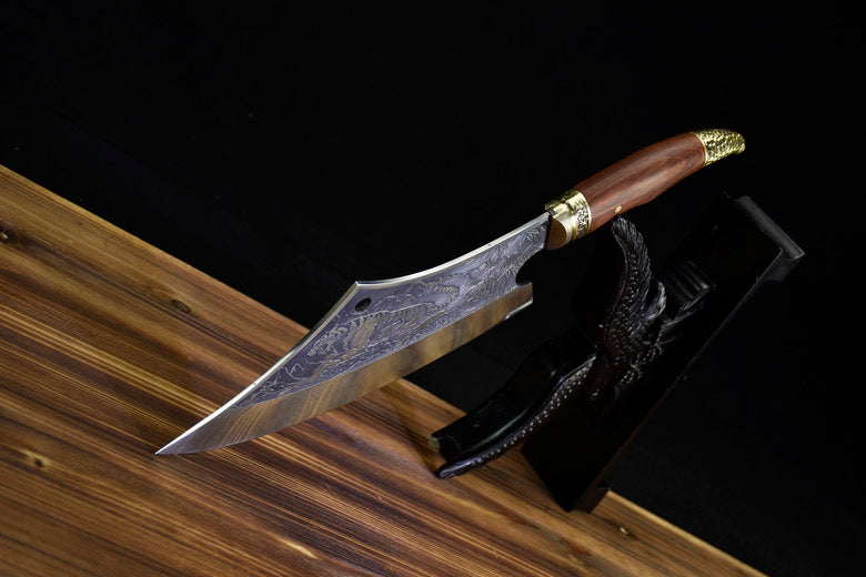White tiger kitchen knife